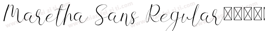 Maretha Sans Regular字体转换